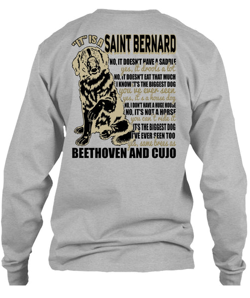 It Is A Saint Bernard T Shirt, I Love My Dog T Shirt