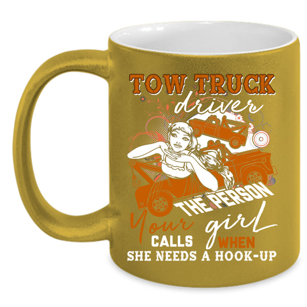 Tow Truck Driver Coffee Mug, Cute Gift For Trucker Coffee Cup
