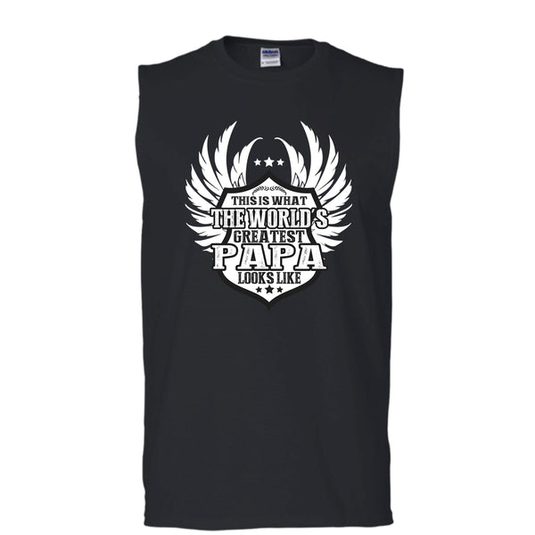 A black t-shirt with the shopify logo