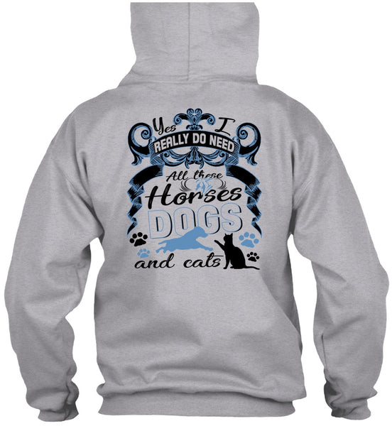 All These Horses Dogs And Cats T Shirt, I Love Equestrian T Shirt