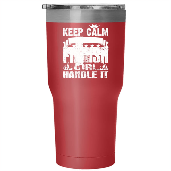 Keep Calm And Let The Finnish Girl Tumbler 30 oz Stainless Steel, Awesome Finnish Girl Travel Mug