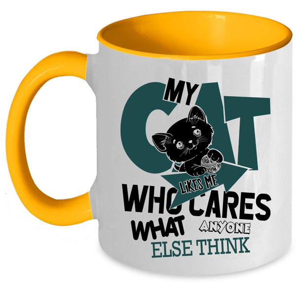 Lovely Cats Coffee Mug, My Cat Like Me Accent Mug