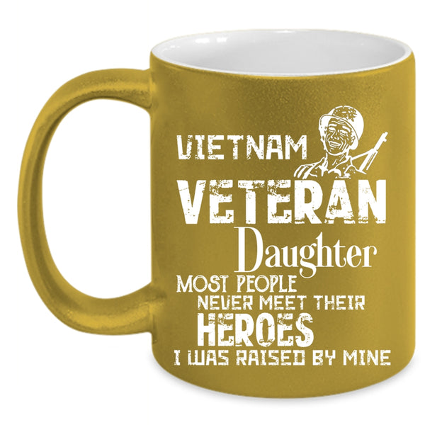 Vietnam Veteran Daughter Coffee Mug, Cool Veteran's Daughter Coffee Cup