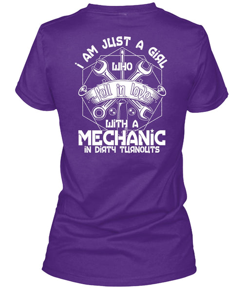 I Am Just A Girl T Shirt, Fell In Love With A Mechanic T Shirt