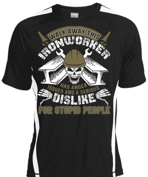 A black t-shirt with the shopify logo