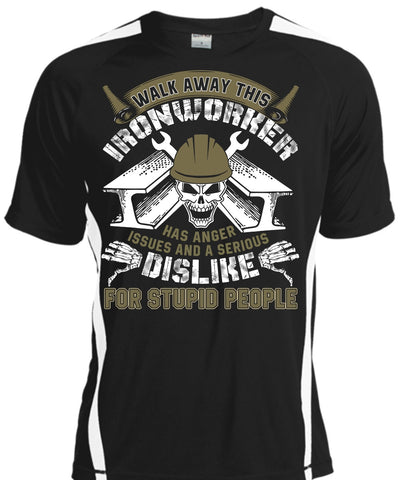 A black t-shirt with the shopify logo