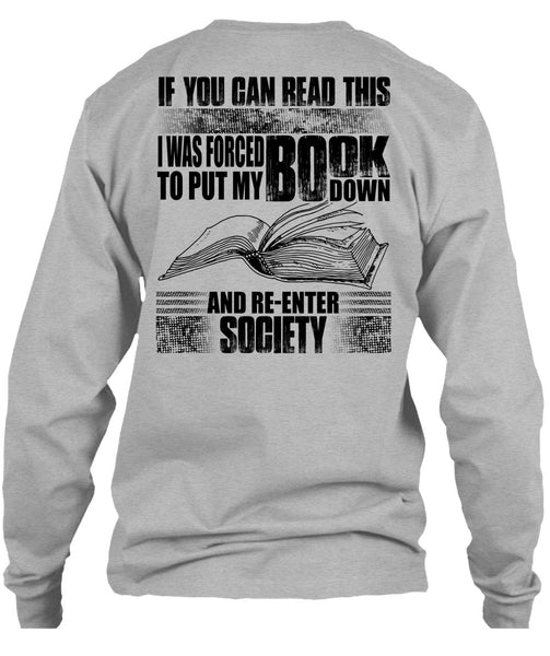 Yo Can Read This T Shirt, Put My Book Down T Shirt
