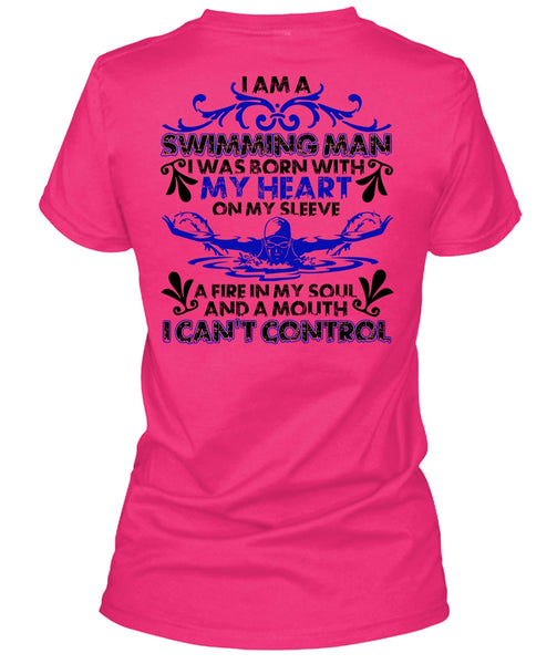 I Am A Swimming Man T Shirt, I Love Swimming T Shirt