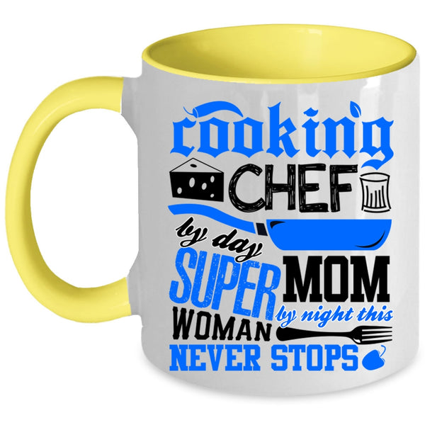 Chef By Day Mom By Night Coffee Mug, Cooking Accent Mug