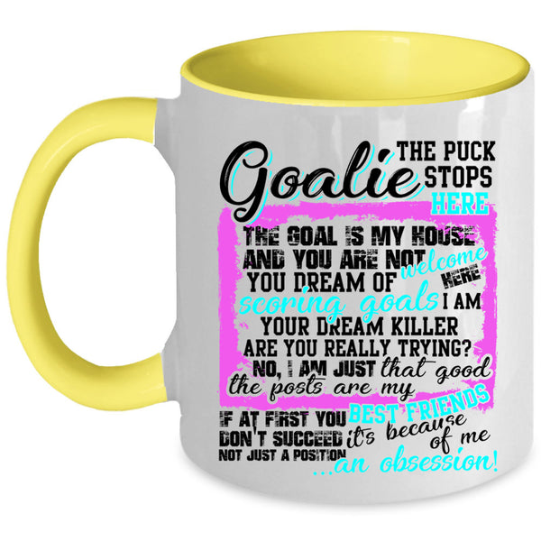 My Best Friends Coffee Mug, Goalie Accent Mug