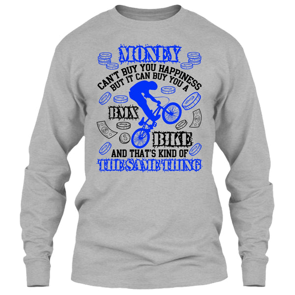 Money Can't Buy Happiness T Shirt, Coolest Biker T Shirt