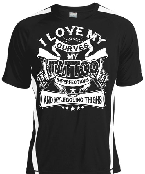 A black t-shirt with the shopify logo