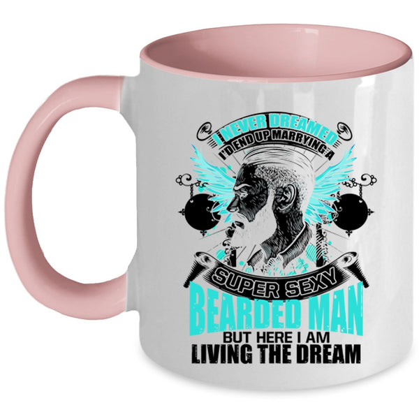 Bearded Man's Wife Coffee Mug, I'd End up Marrying A Bearded Man Accent Mug