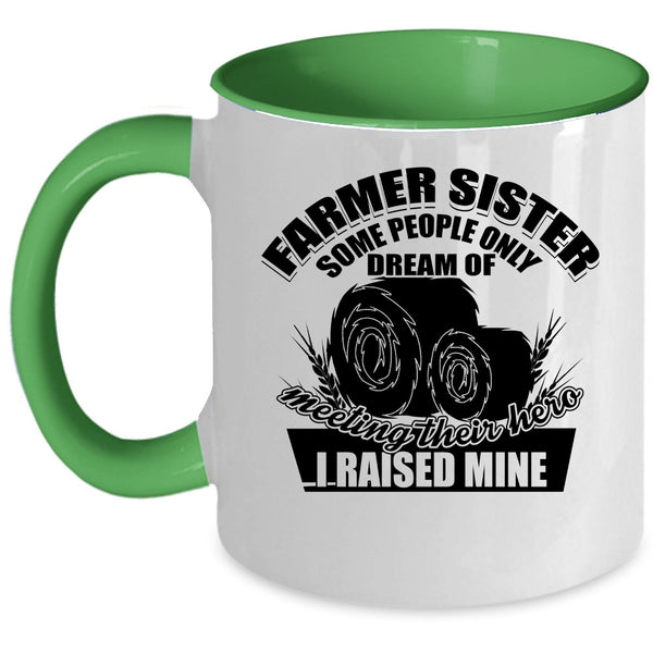 Cool Farmer Sister Coffee Mug, Farmer Sister Accent Mug