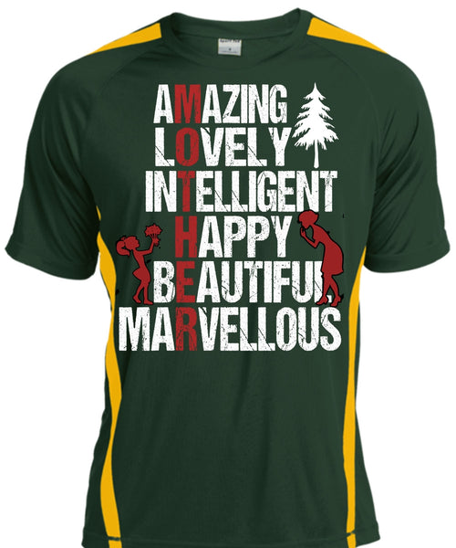 Amazing Lovely Intelligent Happy T Shirt, Being A Mom T Shirt, Cool Shirt