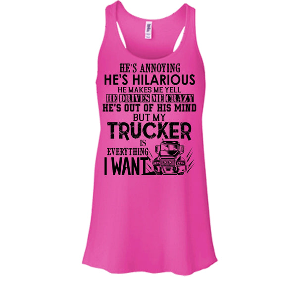 My Trucker Is Everything T Shirt, Coolest Trucker Tank Top