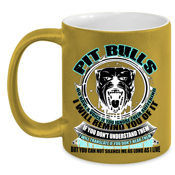 Cool Gift For Pitbull Owner Coffee Mug, Pit Bulls Accent Mug