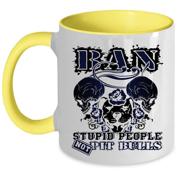 Cute Gift For Dog Lovers Coffee Mug, Awesome Pit Bull Accent Mug