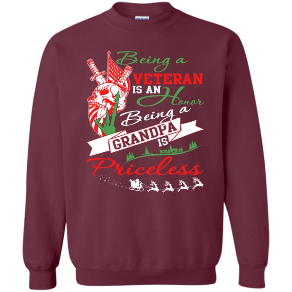 Being A Grandpa Is A Priceless T Shirt, Coolest Veteran Sweatshirt