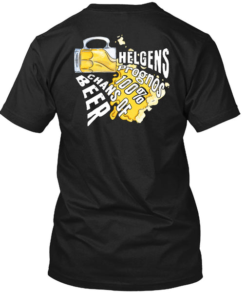 A black t-shirt with the shopify logo