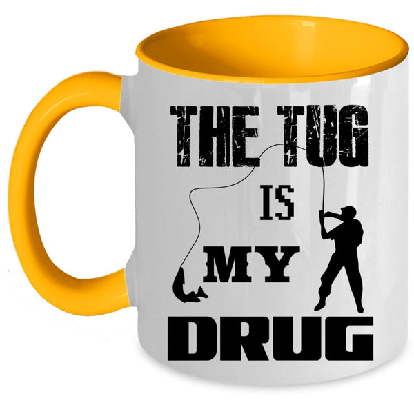 Funny Gift For Fisher Coffee Mug, I Love Fishing Accent Mug