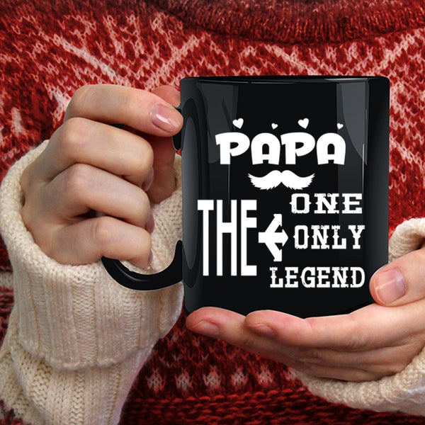 Papa The One The Only Coffee Mug, Awesome Gift For Papa Coffee Cup