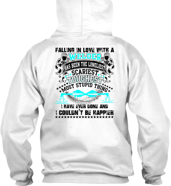 Falling In Love With A Welder T Shirt, I Love Welding T Shirt