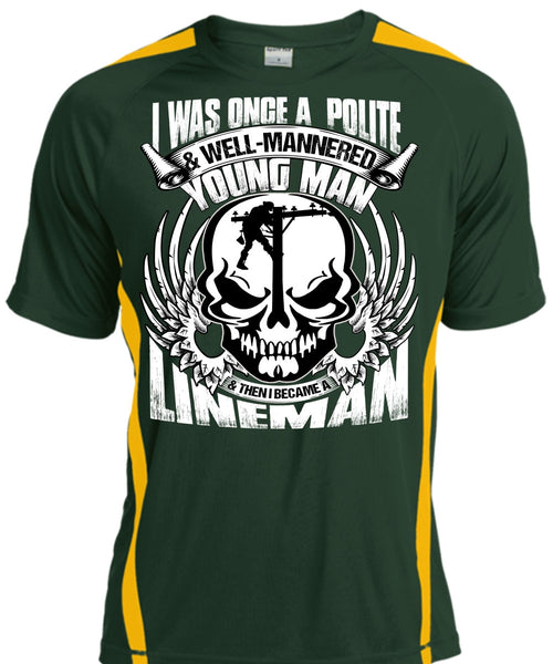 I Became A Lineman T Shirt, Young Man T Shirt, Cool Shirt