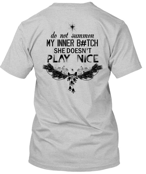 Do Not Summon My Inner T Shirt, This Girl Loves Christmas T Shirt