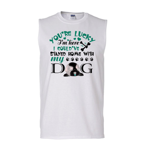 A black t-shirt with the shopify logo