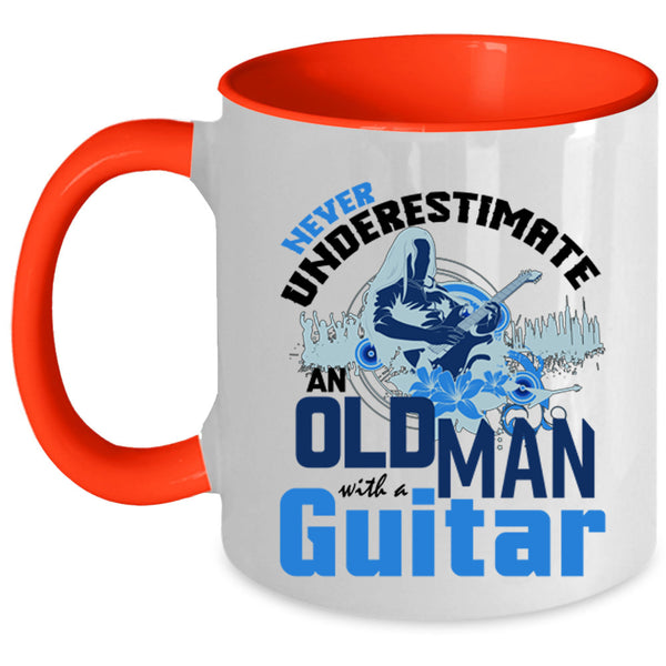 Funny Grandpas Coffee Mug, An Old Man With A Guitar Accent Mug