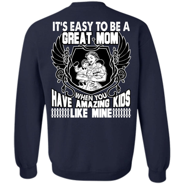 Amazing Kids T Shirt, I Love Mom Sweatshirt
