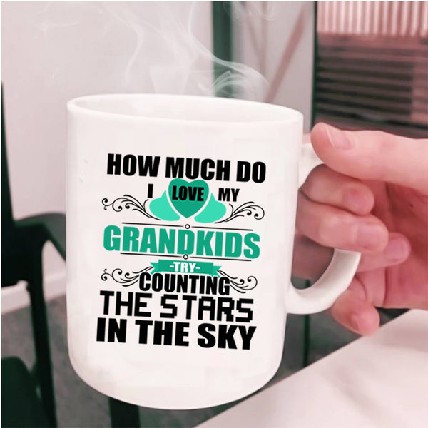 Counting The Stars In The Sky Coffee Mug, I Love My Grandkids Cup