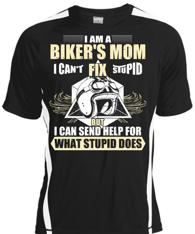 A black t-shirt with the shopify logo