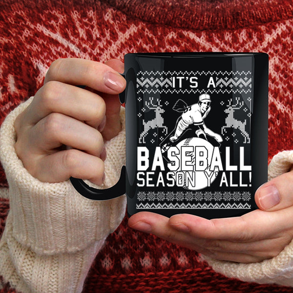 It's A Baseball Season Y'all Coffee Mug, Cool Sport Coffee Cup