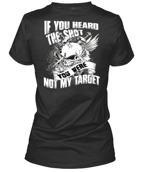 A black t-shirt with the shopify logo