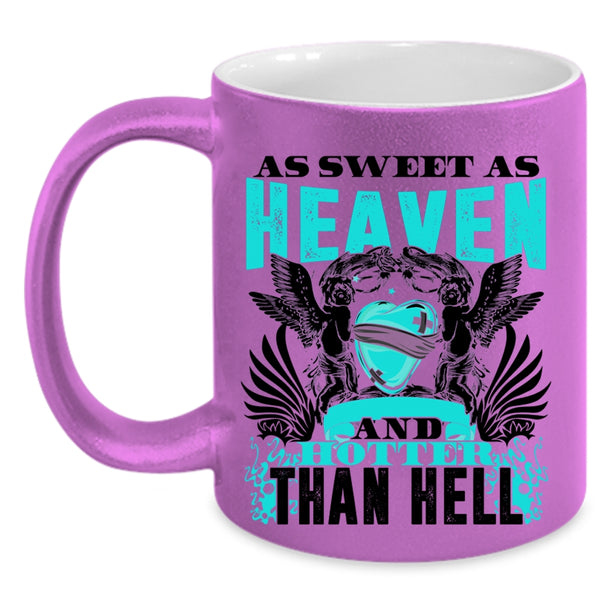 Hotter Than Hell Coffee Mug, As Sweet As Heaven Accent Mug