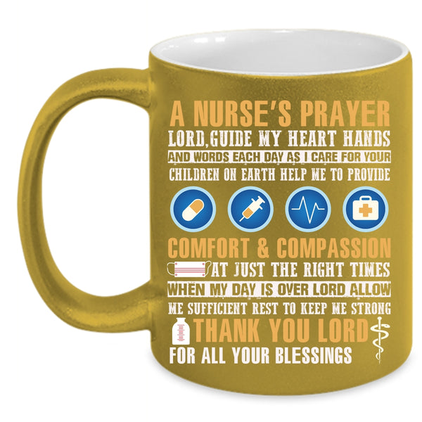 A Nurse's Prayer Coffee Mug, Cool Nurse's Prayer Coffee Cup