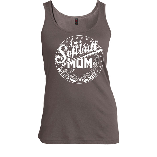 I'm A Softball Mom T Shirt, Coolest Softball Mom Tank Top
