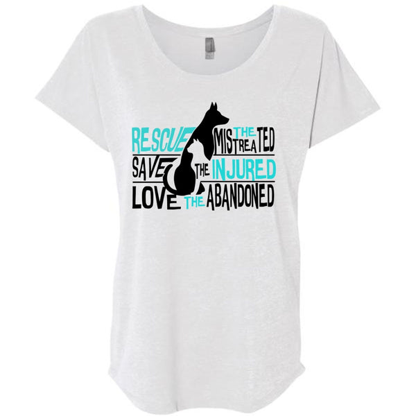Rescue The Mistreated Save T Shirt, I Love Dog T Shirt, Awesome T-Shirts