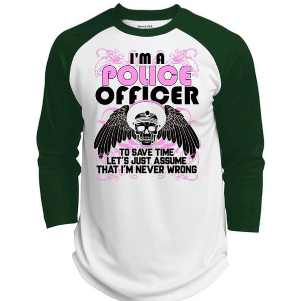 I'm A Police Officer T Shirt, Being A Police T Shirt, Awesome T-Shirts  (Polyester Game Baseball Jersey)