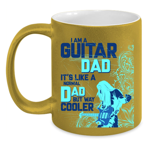 Cool Daddy Coffee Mug, I Am A Guitar Dad Accent Mug