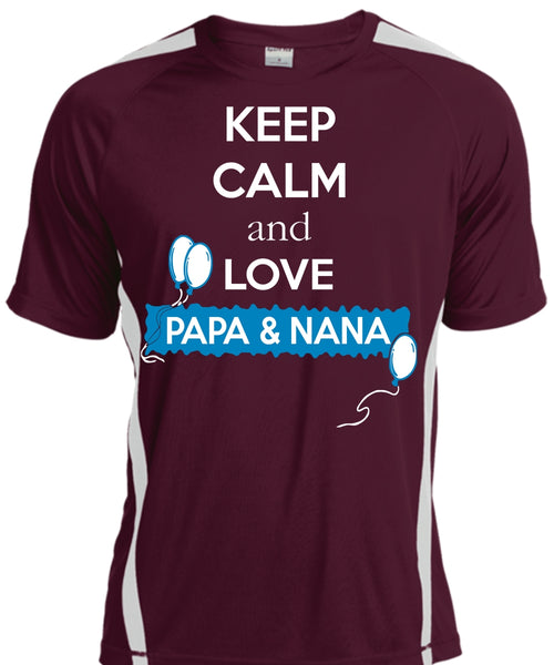 Keep Calm And Love Papa And Nana T Shirt, Father's Day T Shirt
