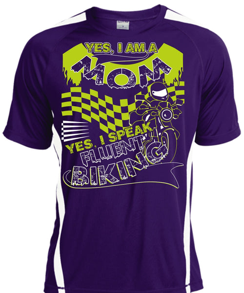 I Am A Mom T Shirt, I Speak Fluent Biking T Shirt, Cool Shirt