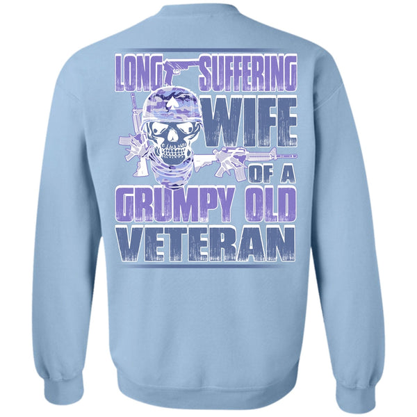 I Love Veteran T Shirt, Long Suffering Wife Sweatshirt