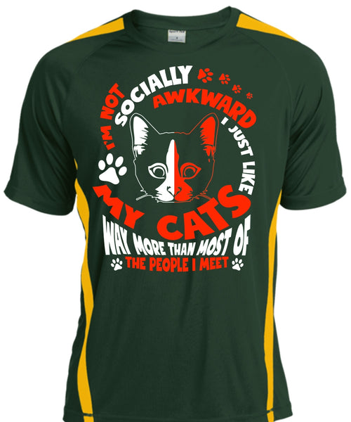 I Just Like My Cats T Shirt, I'm Not Socially Awkward T Shirt, Cool Shirt