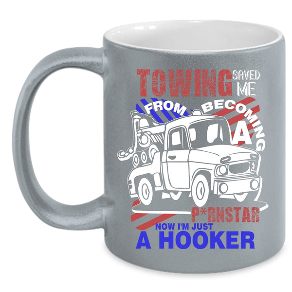 Cool Towing Coffee Mug, Become Tow Truck Driver Coffee Cup
