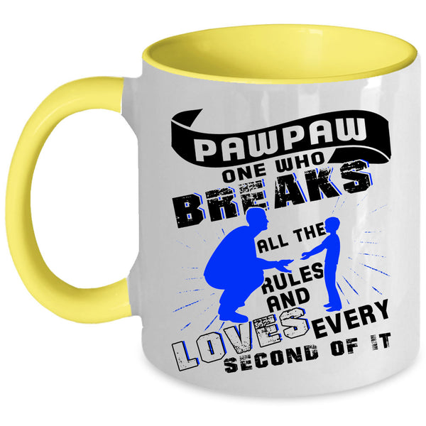 Cool Gift For Papa Coffee Mug, Pawpaw Accent Mug