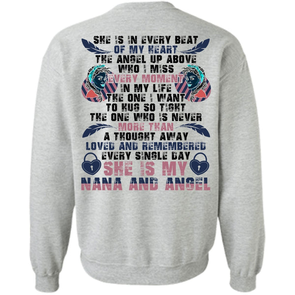 I Love Nana T Shirt, She Is My Nana And Angel Sweatshirt