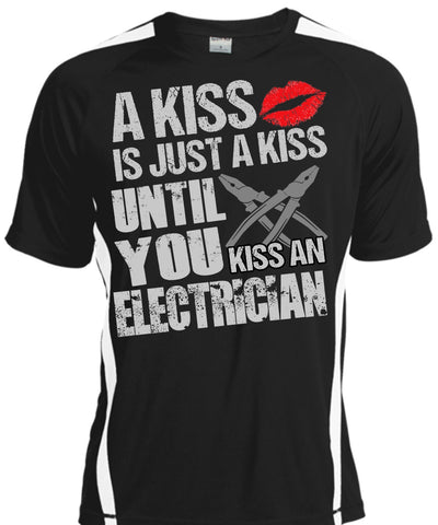 A black t-shirt with the shopify logo